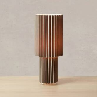 tafellamp Catis, grijs, 45 cm hoog, textiel, E27