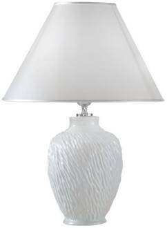 Tafellamp Chiara van keramiek, in wit, Ø 30 cm