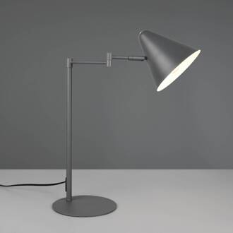 Tafellamp Cosima, antraciet, hoogte 50 cm, metaal