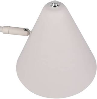 Tafellamp Cosima, lichtgrijs, hoogte 50 cm, metaal