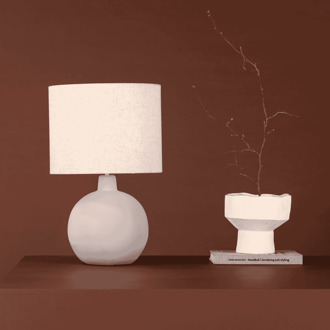 Tafellamp 'Dhara' kleur Grijs