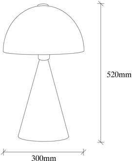 Tafellamp Dodo 5052, hoogte 52cm, wit