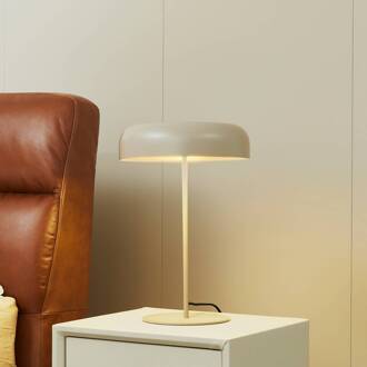 tafellamp Edion, beige, metaal, 45 cm