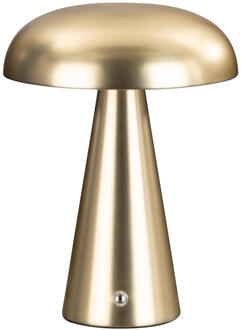 Tafellamp Eljereau - Goud - Ø14 X 20,5 Cm - Metaal - Goudkleurig - 15.5x15.5x20.5 Cm