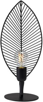 Tafellamp Elm in bladvorm, hoogte 42 cm zwart mat