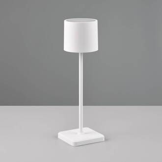Tafellamp Fernandez mat wit incl. 1x SMD 1,5W - - Breedte: 12.50 cm
