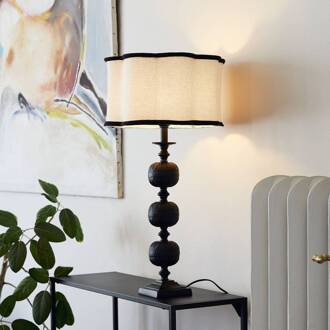 tafellamp Flory, kleur zwart/naturel, hoogte 70 cm zwart, natuurlijk