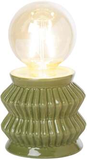 Tafellamp geometrisch - groen - ø10x17.5 cm