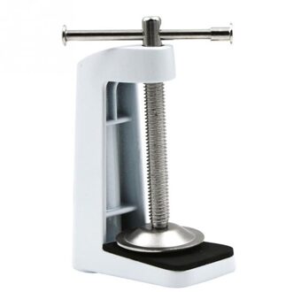Tafellamp Gereedschap Thuis Houder Hardware Rvs Vaste Basis Swing Arm Klem Accessoires Draagbare Desk Beugel Anti Slip wit