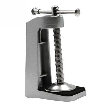 Tafellamp Gereedschap Thuis Houder Hardware Rvs Vaste Basis Swing Arm Klem Accessoires Draagbare Desk Beugel Anti Slip zilver