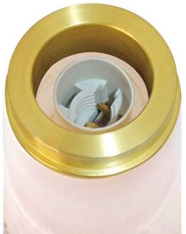 Tafellamp Glossy, roze/wit, hoogte 24 cm, marmer/glas roze, wit