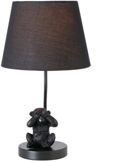 Tafellamp Gnu Ø25x45cm Polyhars zwart