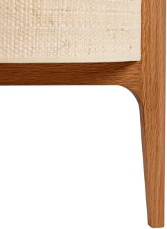 Tafellamp Greta, natuurlijke vezel/eiken, hoogte 58 cm natuurlijk beige, eiken natuur/naturel, bruin