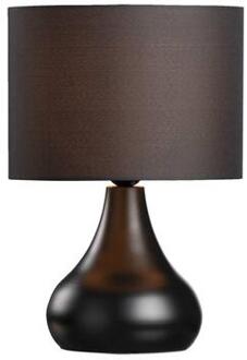 Tafellamp Gritt - zwart - Ø25 x 36 cm - Leen Bakker - 36 x 25 x 25