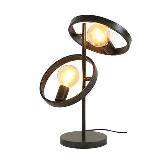 Tafellamp Hover 2 lichts H 53 cm mat zwart