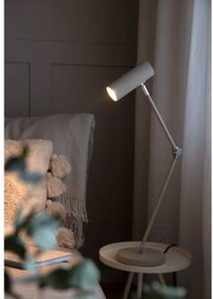 tafellamp Hubble READ, beige, hoogte 45 beige, chroom