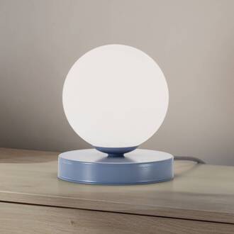 Tafellamp Joel, hoogte 17 cm, blauw/wit blauw, wit mat
