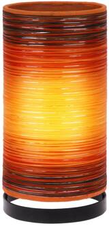 Tafellamp Julie met draad omwikkeld, oranje geel, oranje