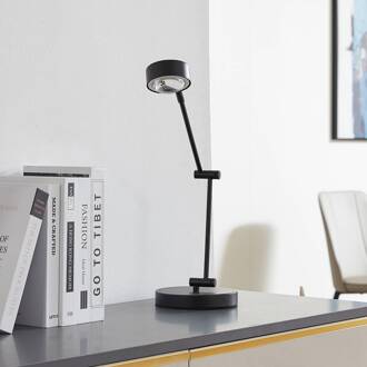 tafellamp Jyla, 36 cm, matzwart, GX53, flexibel zwart mat