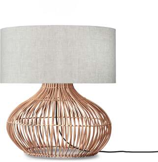 Tafellamp Kalahari - Naturel|Rotan - Ø47cm Grijs