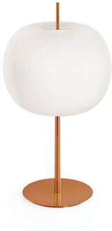 tafellamp Kushi XL, koper/wit, hoogte 61 cm koper, opaalwit