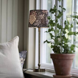 tafellamp Liam Sofia Dahlia Bruin gekleurd/messing 55cm gekleurd, messing