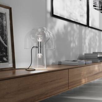 tafellamp Lilly, transparant, hoogte 48 cm, glas