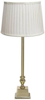 tafellamp Linné Sofia Plissé 51 cm wit/goud linnen wit, goud