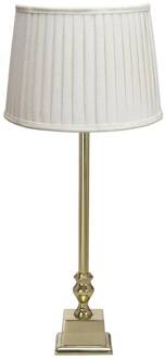 tafellamp Linné Sofia Plissé 66 cm wit/goud linnen wit, goud