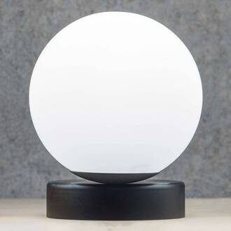 Tafellamp Lumi rond zwart wit