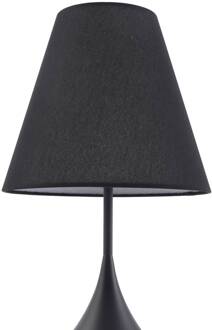 tafellamp Luoti, zwart, textiel, 57 cm hoog zwart, wit