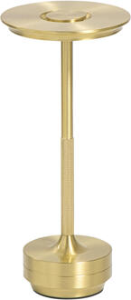 Tafellamp Lux Goudkleur USB LED - 27,5x13x13 Cm - Metaal - Goudkleurig