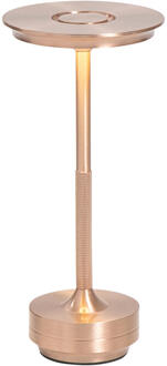 Tafellamp Lux Rosegoud USB LED - 27,5x13x13 Cm - Metaal - Roze