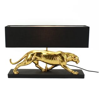 Tafellamp Makena Panter Goud Zwart