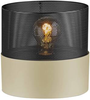 Tafellamp Mesh E27, hoogte 18 cm, zand/zwart zand, zwart