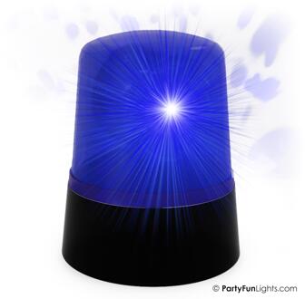Tafellamp Mini politie licht LED blauw