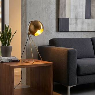 Tafellamp Mixed, messing, metaal, hoogte 45 cm, E14