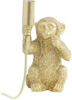 Tafellamp MONKEY - 13x12.5x23.5cm - Goud