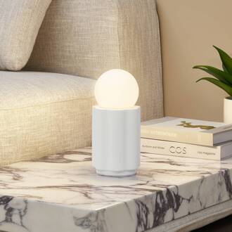 tafellamp Nielson, wit, hoogte kap 8,5 cm, gips