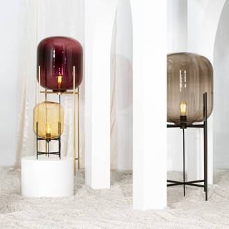 tafellamp Oda Small, amber/zwart, hoogte 45 cm amber, zwart