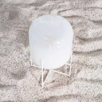 tafellamp Oda Small, wit/wit, hoogte 45 cm