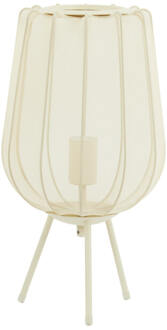 Tafellamp Ø25x45 cm PLUMERIA zand Bruin