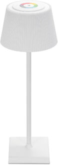 Tafellamp op Oplaadbare Batterijen - Draadloos Bureaulamp - Dimbaar - RGB+CCT - Touch Bediening - USB - Wit Helder/Koud wit;Warm wit;RGB;Natuurlijk wit