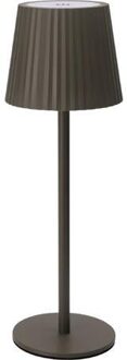 Tafellamp oplaadbaar 9x27cm Taupe