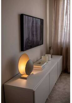 tafellamp ORBIT, beige, hoogte 32 cm