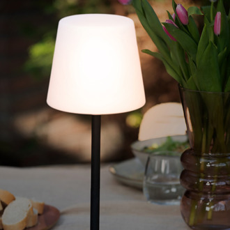 Tafellamp Outdoors - Zwart - 15x15x40cm