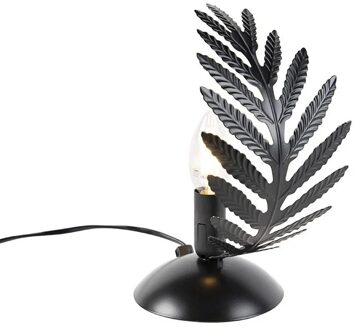 Tafellamp Palm 1 blad H 24 cm zwart