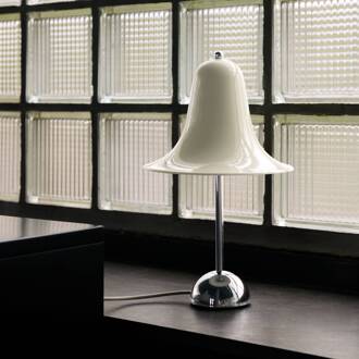 tafellamp Pantop, crèmewit, hoogte 23 cm, metaal crèmewit, chroom