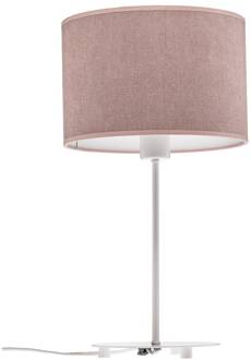 Tafellamp Pastell Roller hoogte 50cm roze roze, wit