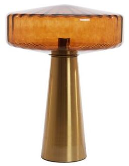 Tafellamp PLEAT - Ø40x53cm - Bruin